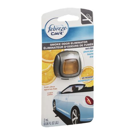 Febreze Car Vent Clips Smoke Odor Eliminator Fresh Citrus Reviews Qanda Influenster Febreze