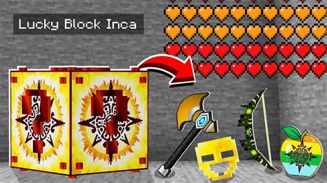 A Nova Lucky Block Inca Me Deixou Op Os Melhores Itens No Minecraft