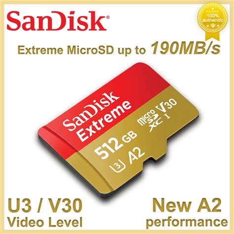 Sandisk Cart O Micro Sd Para C Mera Cart O De Mem Ria Original Extreme