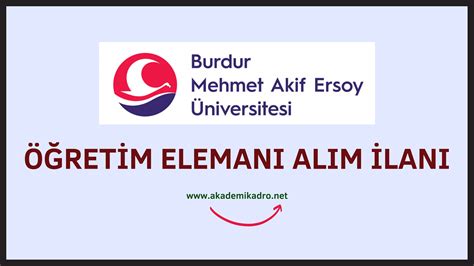 Burdur Mehmet Akif Ersoy Niversitesi Ara T Rma Ve Retim G Revlisi