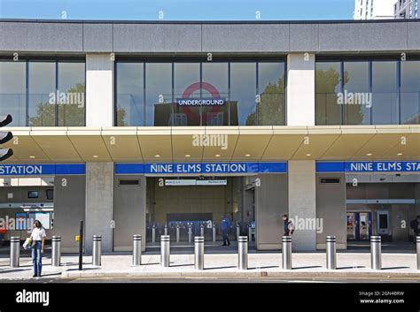 Entrance To The New Underground Station At Nine Elms London Opened Sept 2021 Part Of The