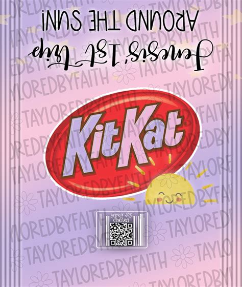 Kitkat Wrapper Template Kit Kat Party Favor Kit Kat Kit Kat Digital