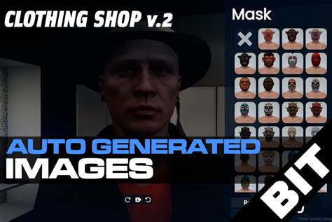 [paid][esx Qb] Bit Clothing Shop V 2 Autogenerated Images Fivem