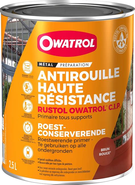 Owatrol Rustol Cip Primaire Antirouille Haute R Sistance L