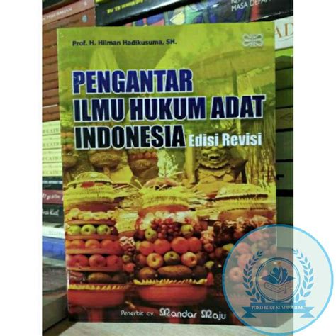 Jual T B S I Buku Pengantar Ilmu Hukum Adat Indonesia Hilman