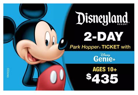 2023 target Disneyland 2 Day Park Hopper Ticket with Genie+ Service ...