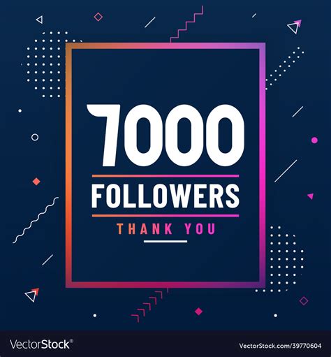 Thank You Followers K Celebration Royalty Free Vector