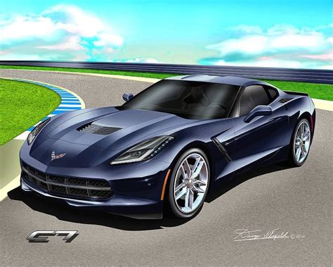 Chevrolet Corvette Art Prints By Danny Whitfield C Chevrolet