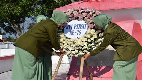 Jelang Hut Ke Ketua Persit Kck Cabang Xxxviii Pimpin Ziarah Di Tmp