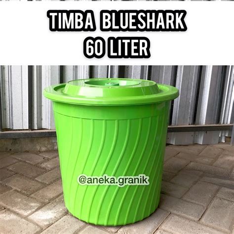 Jual Timba Tutup Ember Air Plastik Blueshark Liter Baskom