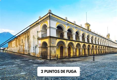 An Old Building With Arches In Front Of It And The Words 2 Puntos De Fuga