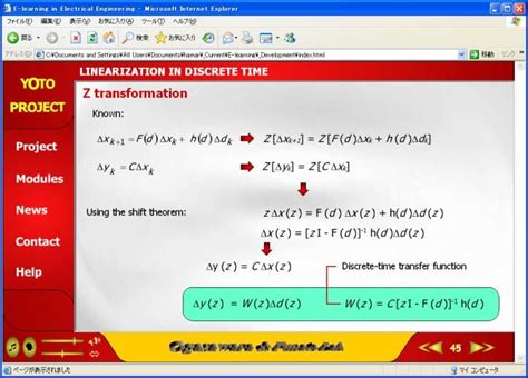 Calculation Of The Z Domain Transfer Function From The Linearized