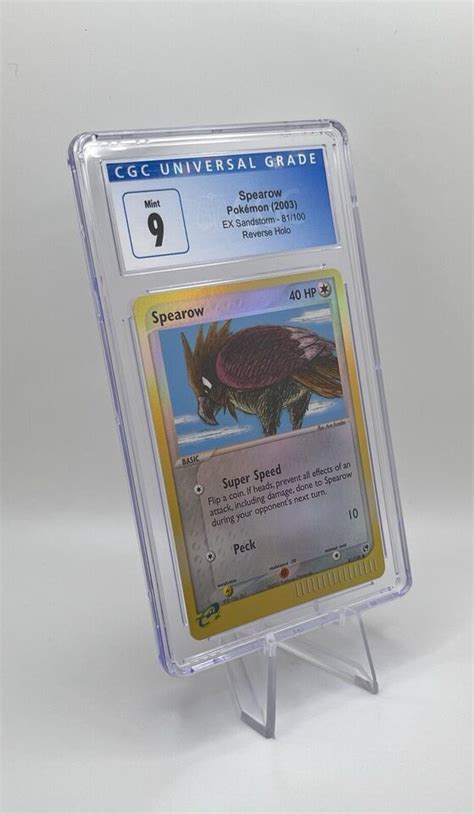 Cgc Mint Reverse Holo Spearow Ex Sandstorm Graded Pokemon