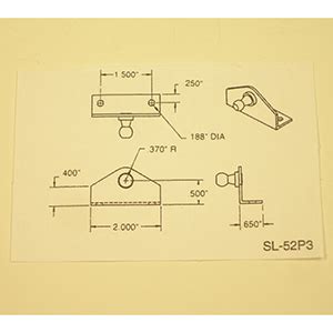 10 Mm Zinc Socket Bracket Gas Spring MRO Hardware