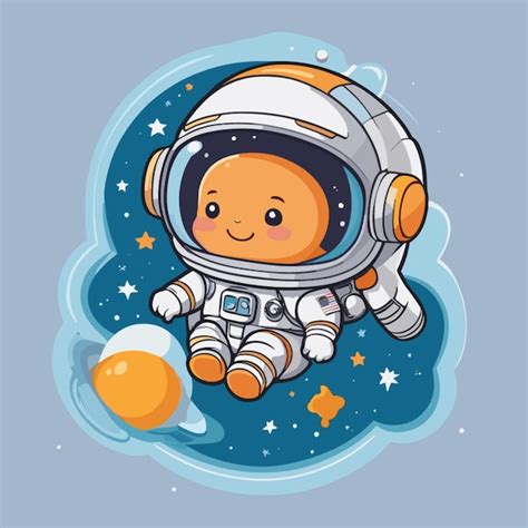 Premium Vector Cute Astronaut Cartoon Vector