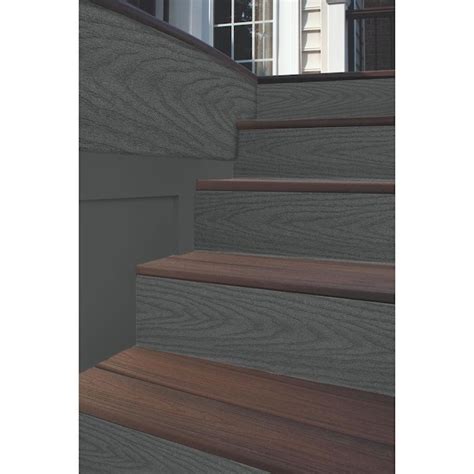 Trex Select 056 In X 725 In X 12 Ft Composite Winchester Grey Fascia Deck Board In The Fascia