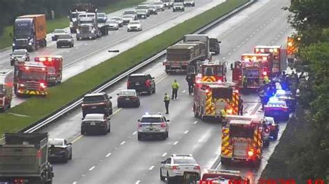 Lanes Reopen After Flipped Semi Truck On I 95 Sb