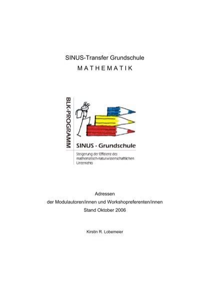 SINUS Transfer Grundschule M A T H E M A T I K