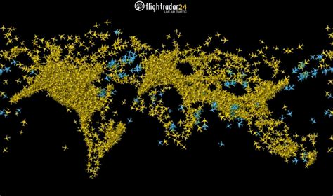 Global air traffic without the map : r/BeAmazed