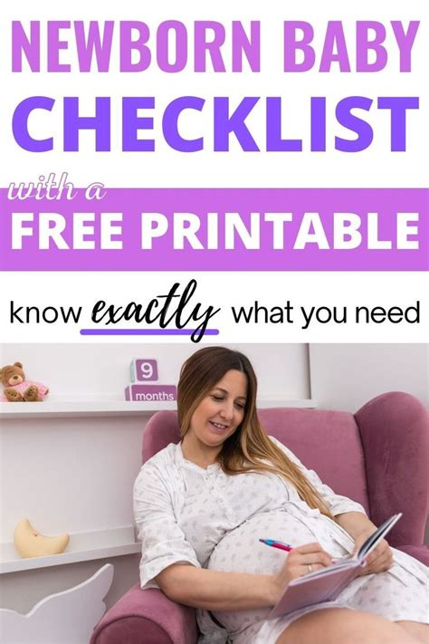 Newborn Baby Checklist With Free Printable Baby Checklist Newborn