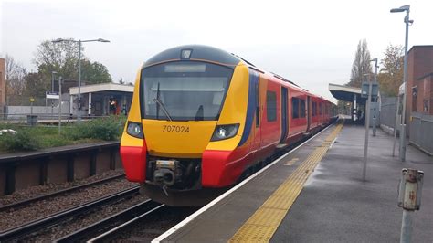 SWR Class 707 Departing New Malden 16 11 23 YouTube