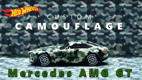 Mercedes Amg Gt Camouflage Camo Hand Painted Hot Wheels Custom Youtube