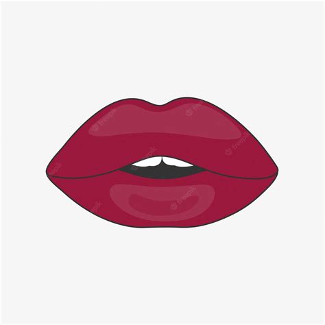 Premium Vector Red Woman Lips Vector Design Illustration Isolated On