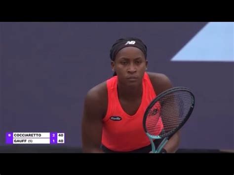 Coco Gauff Versus Elisabetta Cocciaretto Guadalajara Mexico Wta Live