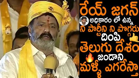 Nandamuri Balakrishna Strong Warning To Cm Ys Jagan Tdp Formation Day