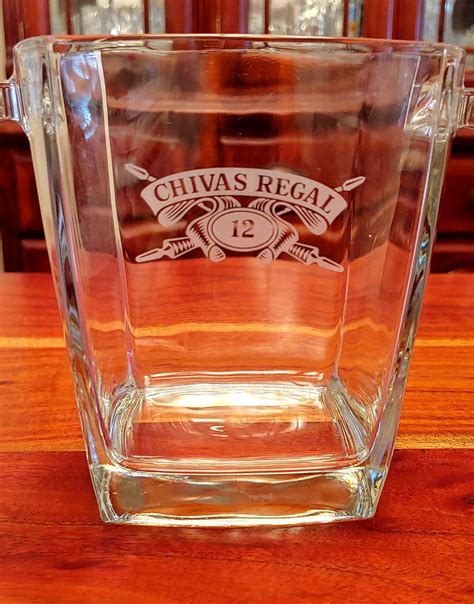 Chivas Regal Glass Ice Bucket Etsy