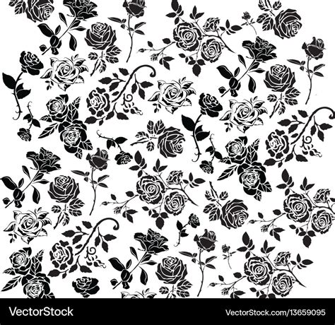 Rose wallpaper Royalty Free Vector Image - VectorStock