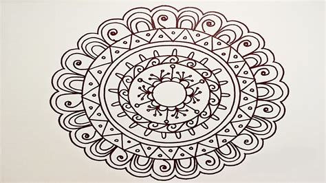 How To Draw Simple Mandala