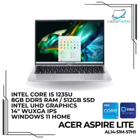 Acer Aspire Lite Al14 51m 57h1 Laptop Factory