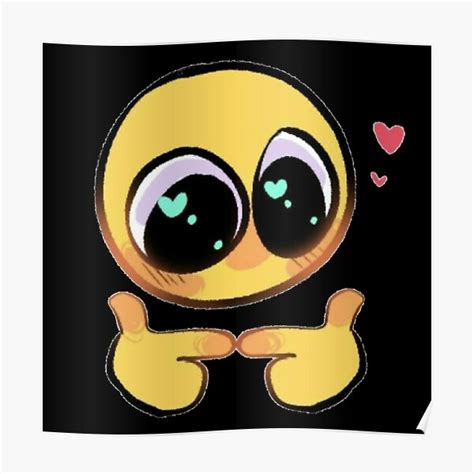 Tipy Tap Adorable Cursed Emoji Poster For Sale By Bluepencilart