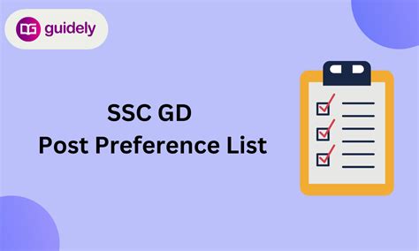 Ssc Gd Post Preference Code List Instructions To Fill In