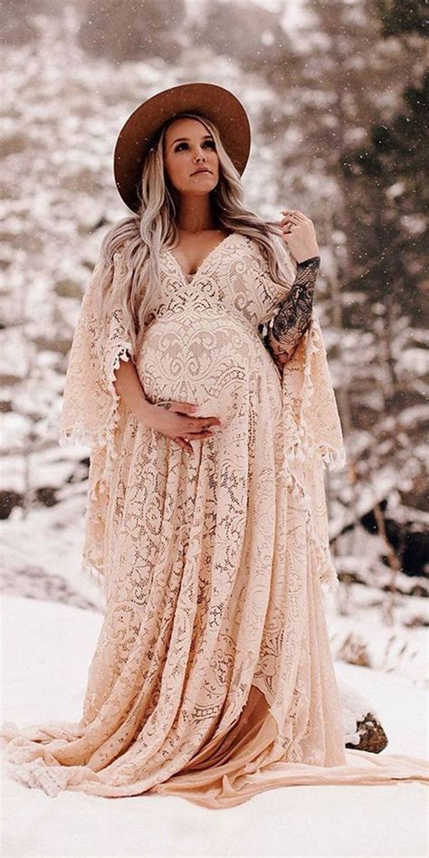 Winter Maternity Photos Maternity Photo Outfits Boho Maternity Dress