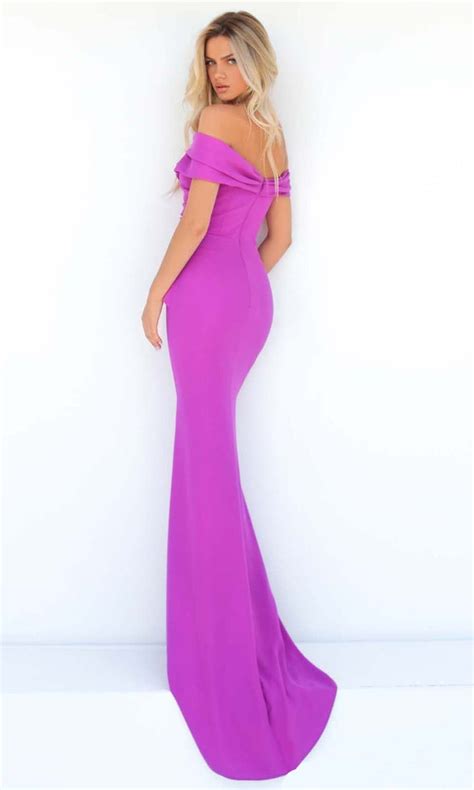 Tarik Ediz 51155 Ruched Off Shoulder Gown Couture Candy