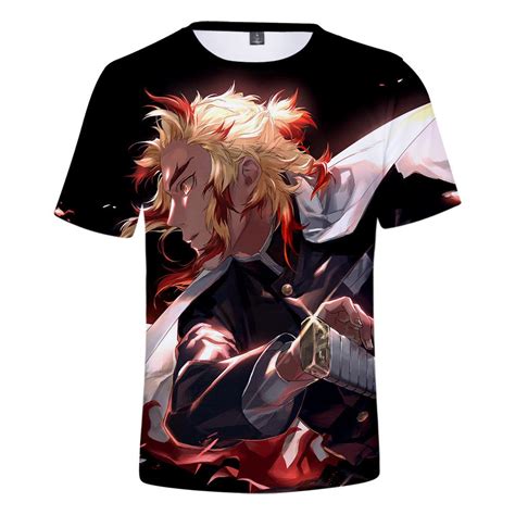 Kimetsu No Yaiba T Shirt Kyojuro Rengoku Demon Slayer Storeandise