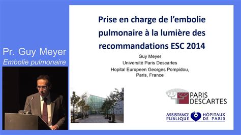 Prise En Charge De L Embolie Pulmonaire Et Recommandations ESC 2014