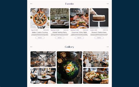 Restaurant Website Design :: Behance