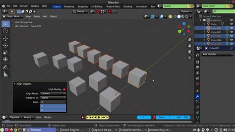Blender Alinear M Ltiples Objetos Youtube