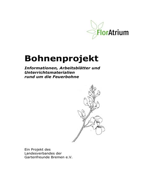 Bohnenprojekt Gartenfreunde Bremen