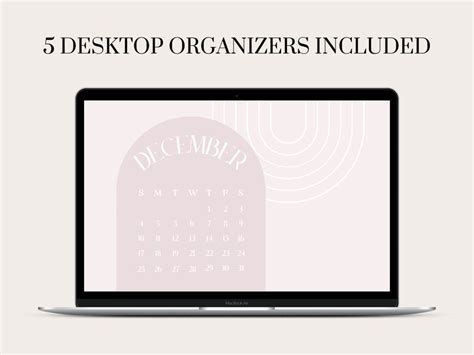 60 Pink Desktop Organizer Wallpapers With Calendar Dec 2022 Etsy