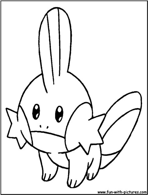 Mudkip Colouring Pages Sketch Coloring Page