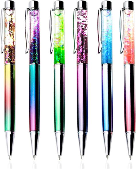 Amazon Liquid Sand Pen Ballpoint Pens 5 Pcs Metal Pen Refills