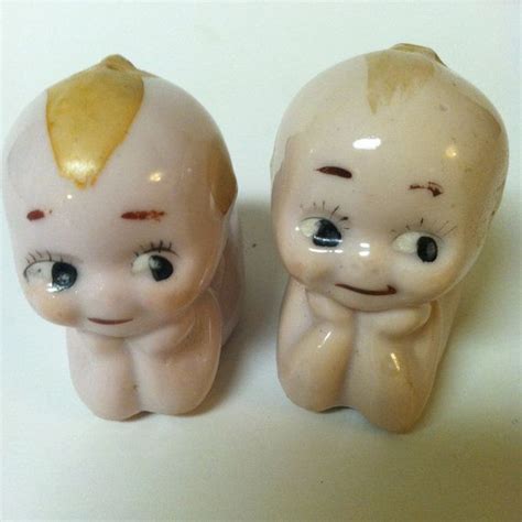 Cute Kewpie Doll Salt And Pepper Shakers