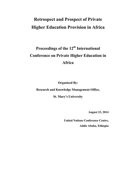 Pdf Investigating Students Preference For Private Higher Education