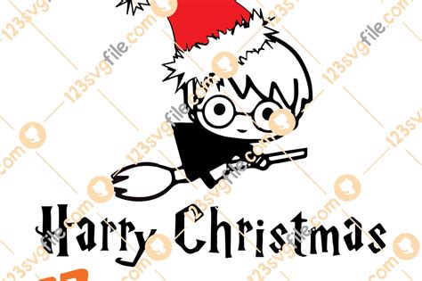 Harry Christmas Svg Santa Harry Potter Svg Christmas Harry Potter Svg