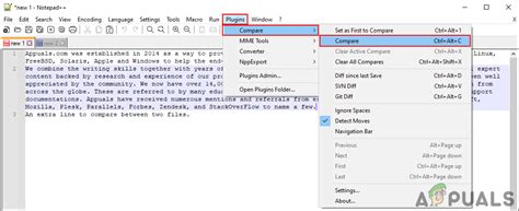 How To Compare Two Files In Notepad Using A Plugin Appuals