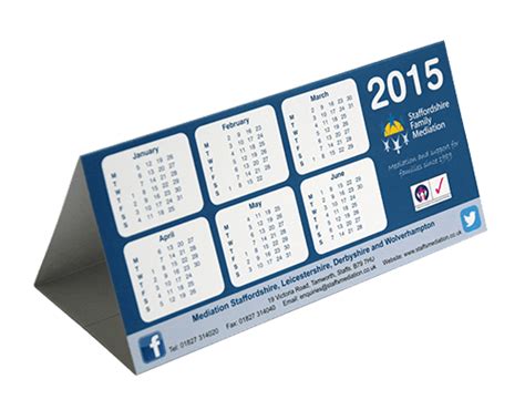 Tent Calendars Minimum 500 Express Print South Africa Overnight